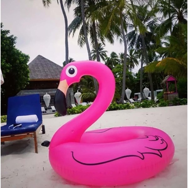 Flamingo Badring Uppblåsbar Badring Luftmadrass 120cm