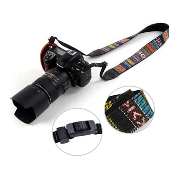 Kameraremmar, kikarrem universell axelrem för alla DSLR-kameror och kikare, utmärkt present till män och kvinnor fotografer