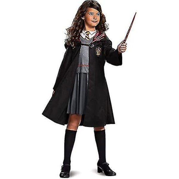 Hermione Granger kostym, Harry Potter Wizarding World Outfit för barn a girl XL