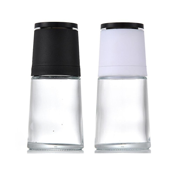 Crystal Glass Salt And Pepper Grinder Set Of 2