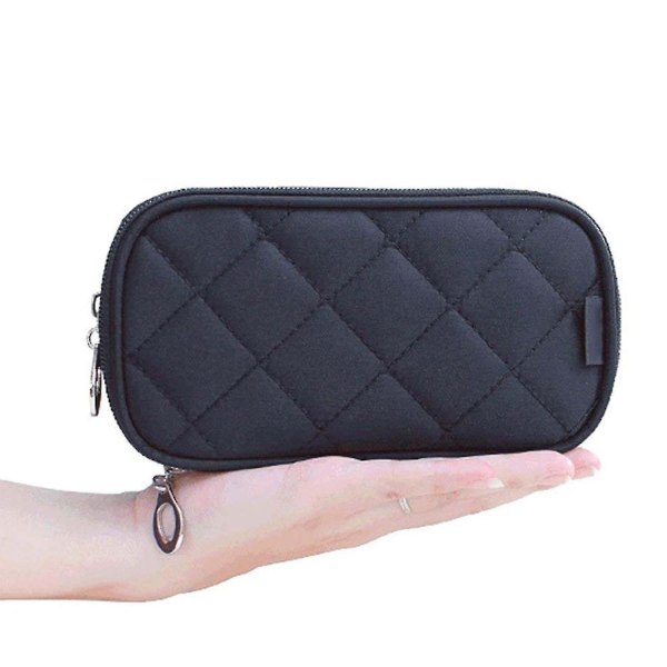 Makeup Bag For Women,pencil Case,organizer Cosmetic Bag Makeup Brush Bags Travel Kit Mini Pouch Bag (black)