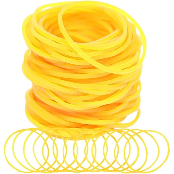 100 st gummiband, 38 mm naturliga hållbara elastiska elastiska töjbara band