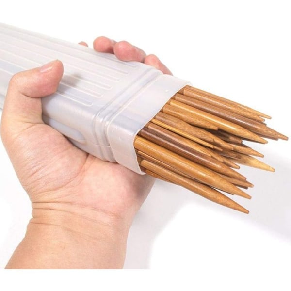 Gul nålbox sy nål fodral sy nål fodral cirkulär plast to go behållare sy nålbox