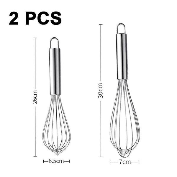 Rostfritt Stål Handvisp Sprinkle Shop Kök Matlagning