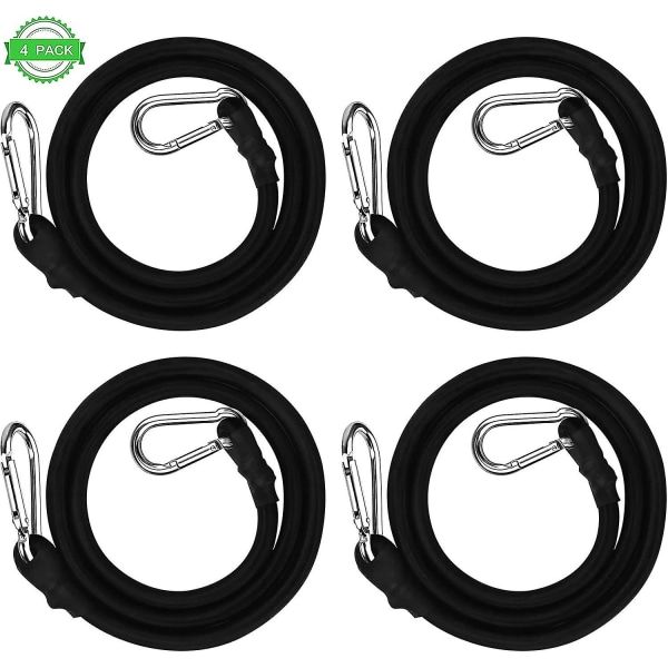 Luggage Tensioner With Carabiner, 4 Pieces Of Tensioning Straps With Hooks, 100cm Long