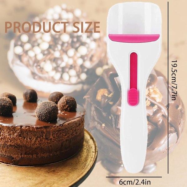 Kagedejsske med doseringsfunktion, One-Touch skydeknap dispenserer dej, Hjemmelavet dejdispenser bageværktøj, Køkken DIY Cupcake
