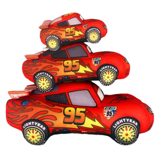 Pixar Bilar Barnleksaker Blixten McQueen Plyschleksaker Söta Tecknade Bilar 25cm 25cm
