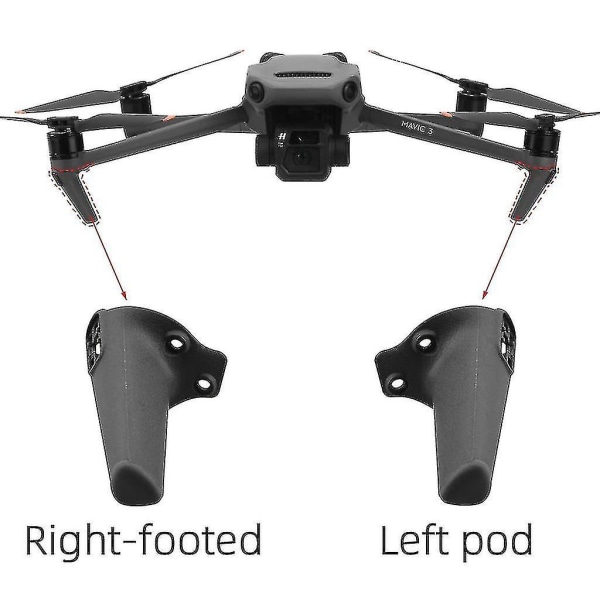 Etuvasen vasen taka oikea laskeutumistelineen jalat Mavic 3/mavic 3 Classic -lentokoneen jalalle