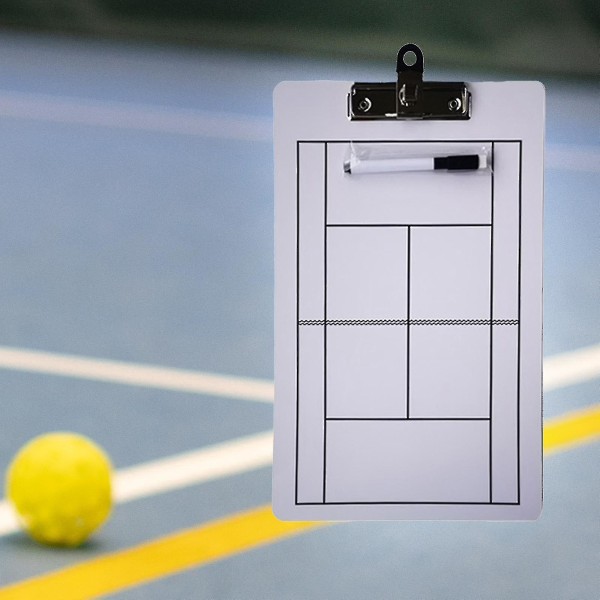 Tennis Coaching Boards Strategi Taktik Klemmbrett Professionel 35x22cm Display Board Spil Spil Plan Demonstration Taktik Board