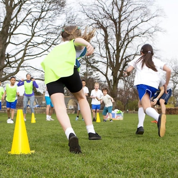 12-pakning kjegler, trafikkjegler for sport, fotball, barn, hunder,