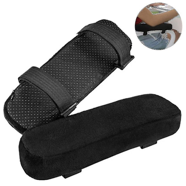 1 par stolarmrest puter albue pute trykkavlastning, svart