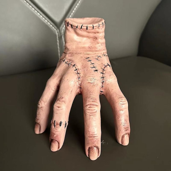 Fest Onsdag Sak Hand Från Addams Hand Familj Cosplay Statyett Heminredning Desktop Hantverk Kostym Prop 10cm
