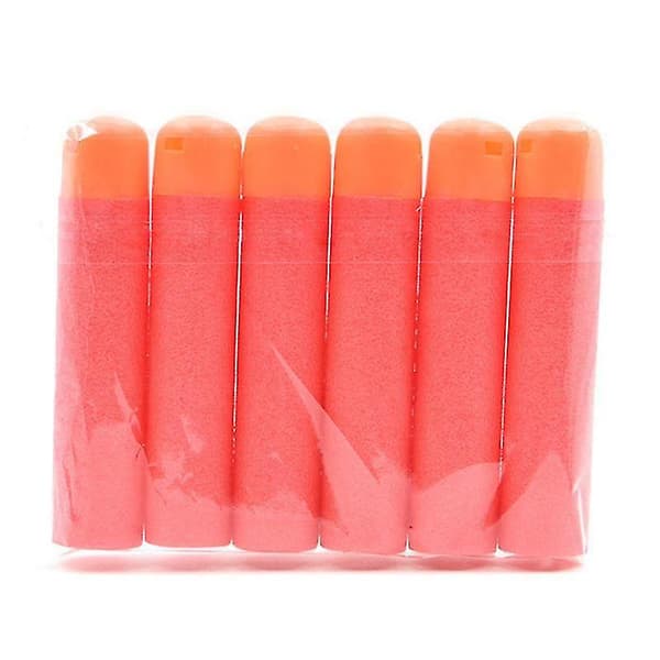 6 stk. Mega For Nerf 9,5 cm Røde Sniper Rifle Piler Kuler Mega Skum Refill Piler Store