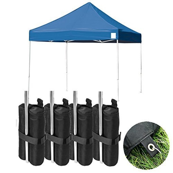 4-pack viktfickor för paviljong, sandpåsar för paviljongtält, kraftiga viktpåsar (endast påse)