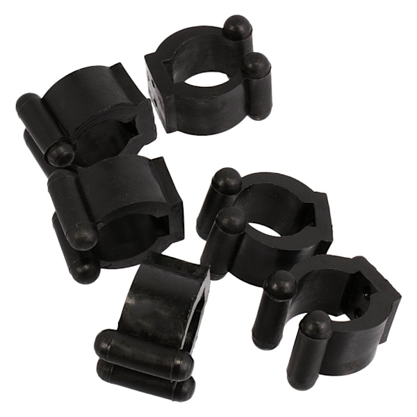 12Pcs/Lot Pool Cue Billiard Stick Rack Clips - Durable Plastic, Black - Billiards Cue Holder - Pool Table Supplies Parts