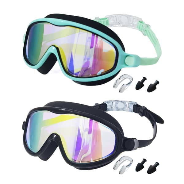 Simglasögon för barn 2-pack Anti-imskydd UV-skydd för barn 3-15 år