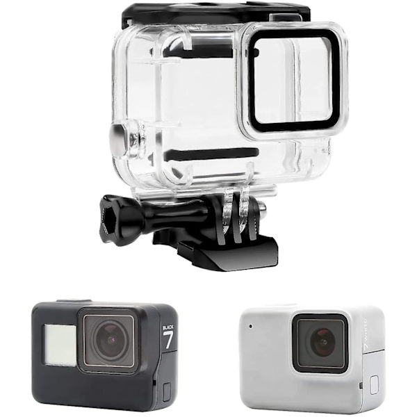 Fitstill Vattentätt Fodral För Gopro Hero 7 White Och Silver