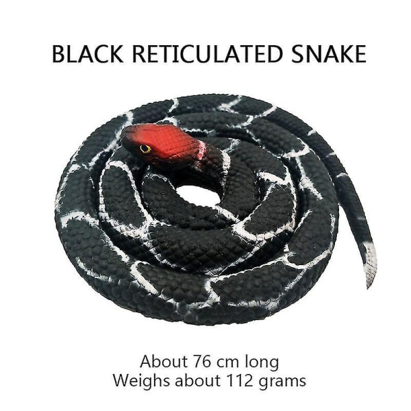 1 st Snake Toy Snake Safari Trädgårdsrekvisita Skämt Prank Present Nyhet Leksak Trange Kreativ Hel person Falska Snake Leksaksrekvisita 04 yellow