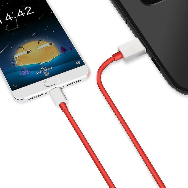 För Oneplus 7/7pro Warp Charge Type-c Dash-kabel 5a Snabbladdare-YNP