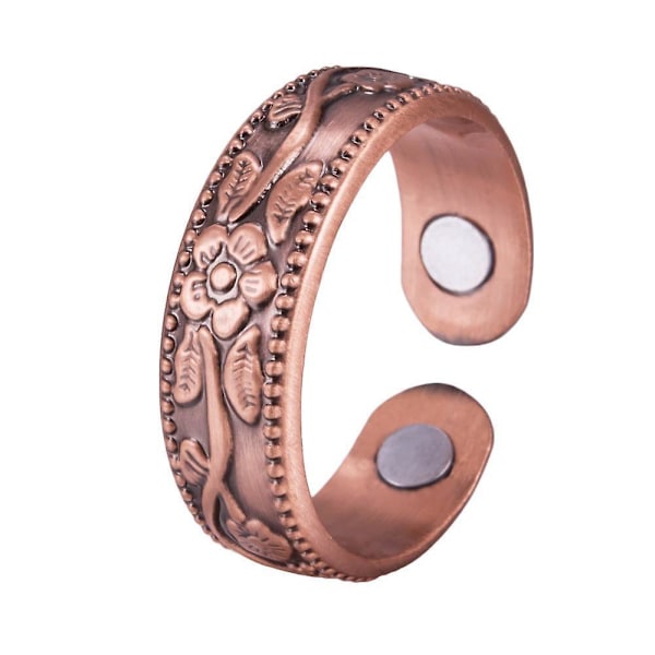 Magnetiskt armband och ringset i ren koppar för smärtlindring vid artrit och ångest