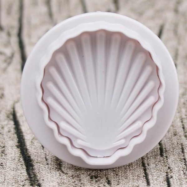 Snäckskal 3d Fondant Tårtform Verktyg Bakredskap Fondantform Kakskärare Stämpel Tårtverktyg