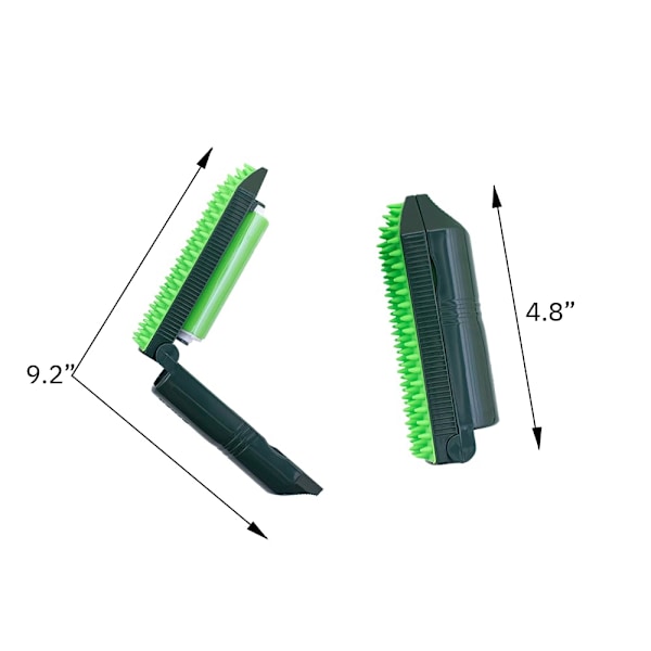 Håndholdt sett, fjerner dyrehår, vaskbar og gjenbrukbar lo-rulle for dyrepels, flott for trapper og andre vanskelig tilgjengelige steder