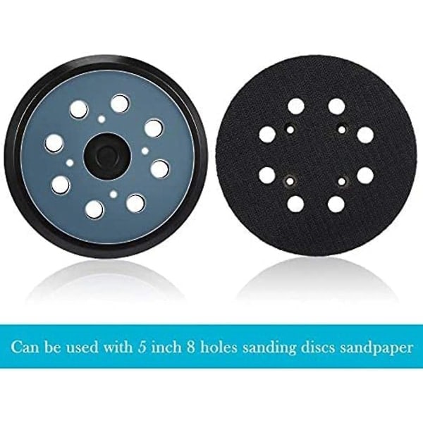 2 stk. 125 mm slibeplader 8-huls slibeskive slibeskive tilbehør med Dwe6423/6423k Dwe6421/6421k null ingen