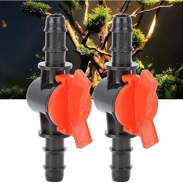 2 st backventil, akvarievattenflödesregulatorventil slangrörventil slangrörkontakt för fiskbehållare (14 mm)