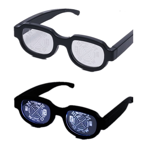 Japansk Anime Manga LED-upplysta glasögon, roliga leksaker, parodi, kostymer, cosplay, nyheter, rekvisita, skämtgåva