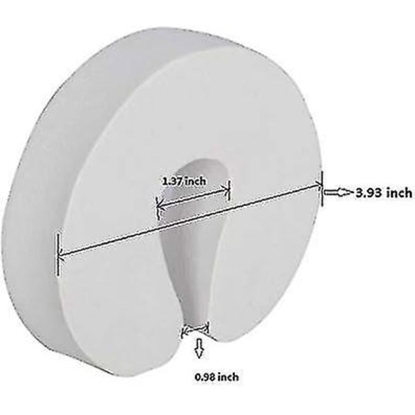 Ovi sormensuojaimet, 6 kpl vaahtomuoviset lasten ovenpysäytin vauvan turvallisuuden sormenpuristussuoja valkoinen väri