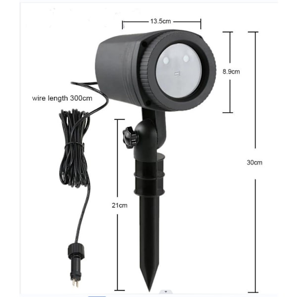 Firefly Garden Lights Star Projector Laser Christmas Lights-Laser Light Projector, Firefly Lights Show med fjärrkontroll, Vattentät
