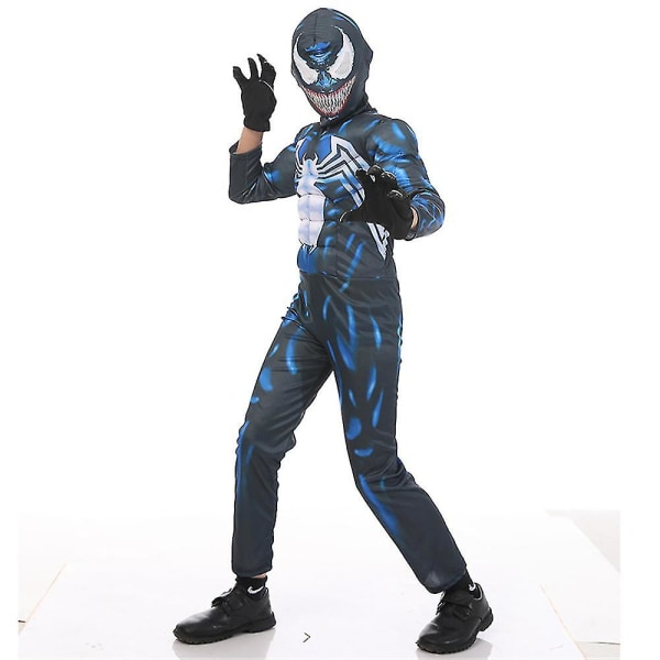 Superhjälte Venom Cosplay Dräkt Barn Pojkar Flickor Halloween Party Fancy Dress Jumpsuit Bodysuit Outfits H kids