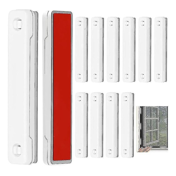 Magneter för flugskärmar, 12-pack flugskärmar, fönster, magnetremsor, magnetklämma, magnetisk C
