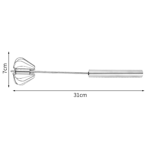 Äggvisp i rostfritt stål, handdriven visp för ägg, vätska