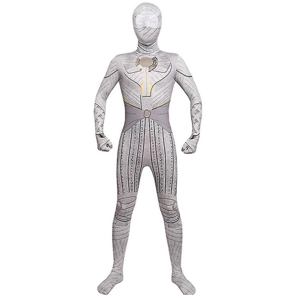 Moon Knight 3d Bodysuit Deluxe Kostym Vuxna Superhjälte Cosplay Jumpsuit Outfit för män Halloween Party Dress Up H adult