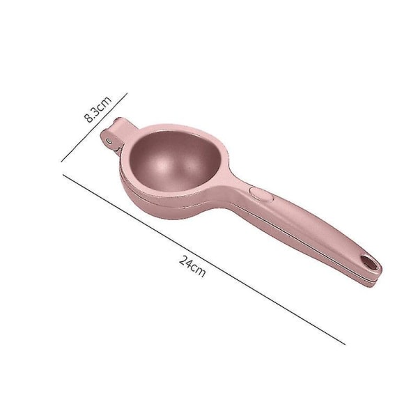 Manuell citrusjuicer i aluminiumlegering för kök, press för citroner, rosa