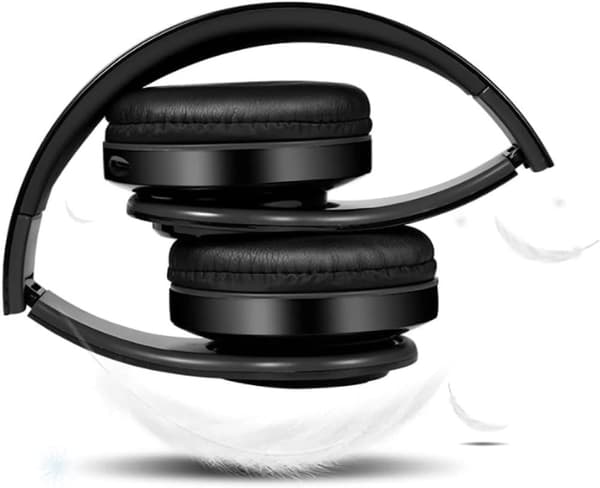 Langattomat Bluetooth - Mukavat Kiinteät Kuulokkeet - Musta