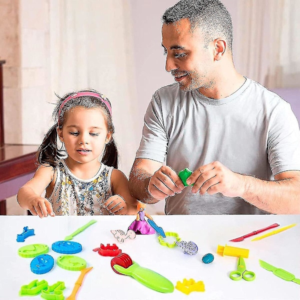 26 Roliga Play Doh Verktygssats Degsform Gjutform Leksaksklippare Modellering För Barnpresent