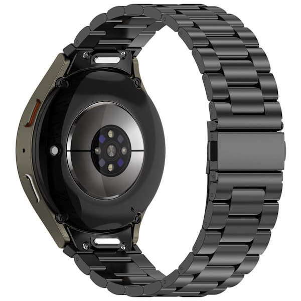 Stilfuldt rustfrit stål armbånd til Samsung Galaxy Watch 7/FE Sort