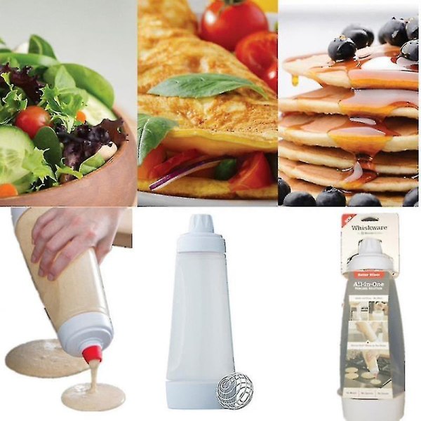 Handhållen smetdispenser Smetblandningsflaska Cupcake Pannkaka Crepe Smetdispenser