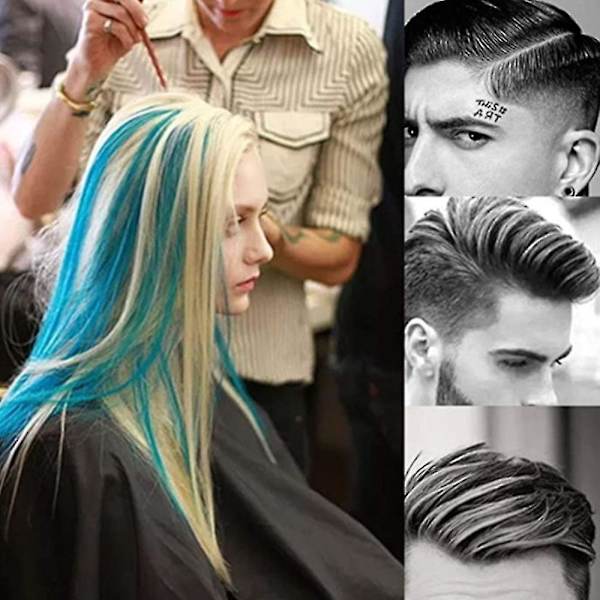 2 stk Fiskebenskam 3-veis Kam Styling Hår Farging Kam for Hår Farging