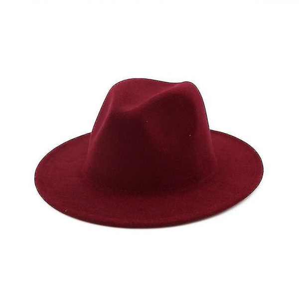 Trilby uldfilt Fedora Cowboy Cap grå