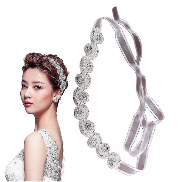 Handmade Crystal Stone Jewelery Best Bride Wedding Wedding Evening Ribbon Beam