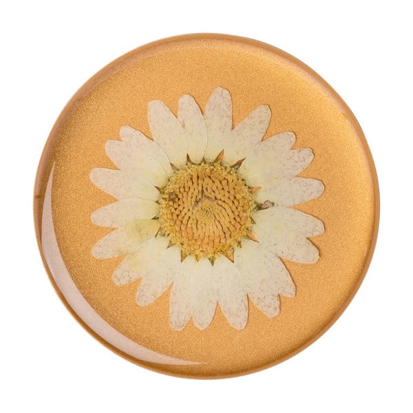 POPSOCKETS Pressad Blomma Vit Prästkrage Avtagbart Grepp med Ställfunktion Premium