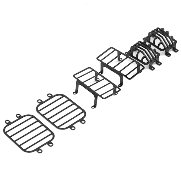 6 stk Sett Hovedlyktbeskyttelse Bakre Sidelykt Dekselsett Passer for TRAXXAS TRX&#8209;4 G500 TX&#8209;6 G63 1/10 RC Bil