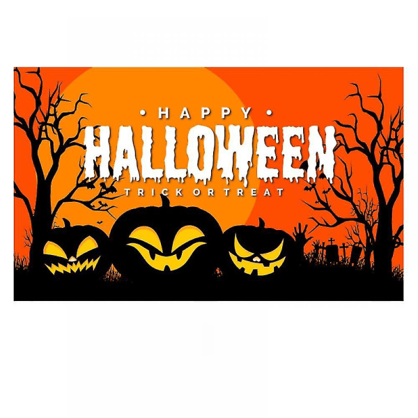 Halloween- cover med hylsor (3,7 X 6 ft)halloween- set Skrämmande Halloween-dekorationer Blodigt läskigt garageport dec