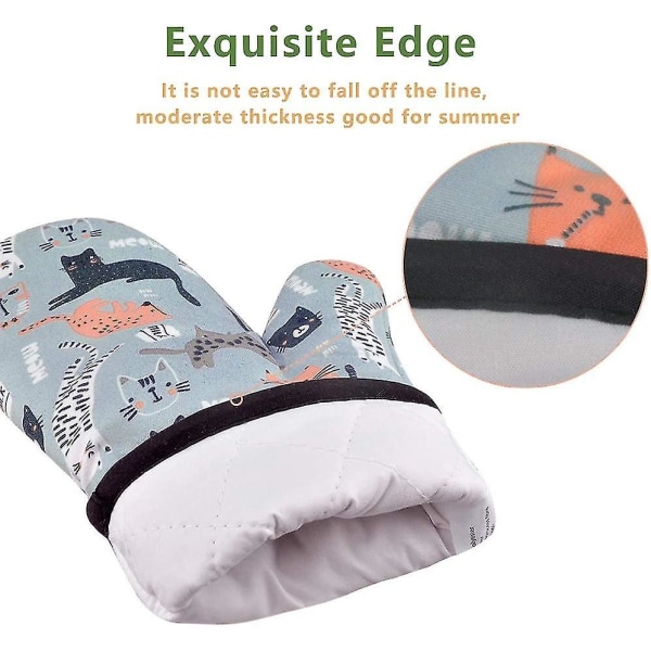 Ugnshandske, grytlapp, handske, ugnshandskar, ugnshandskar, ugnshandskar, ugnsvantar matlagningshandskar, ugnshandskar, värmebeständiga kökshandskar, 2-pack (c