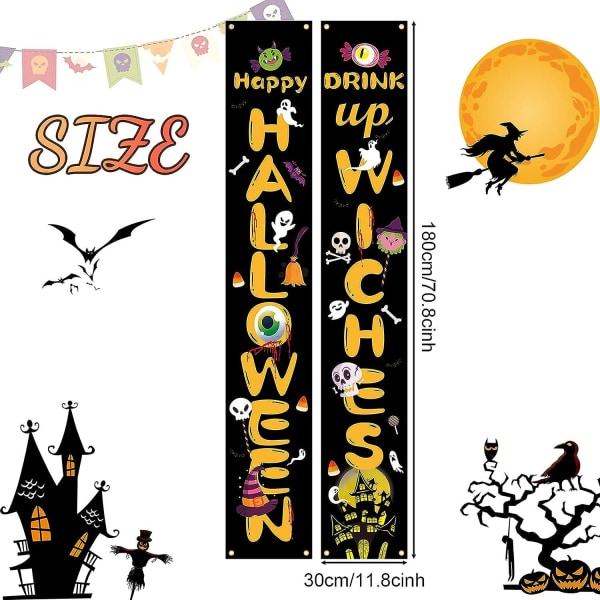 Happy Drink Up Witches Porch Signs - Butiksinredning