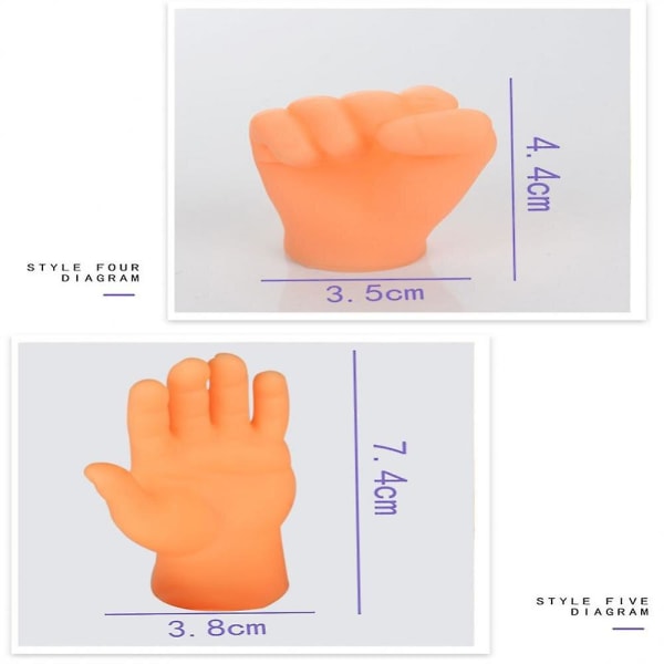 Tecknad Rolig Finger Hands Set Kreativ fingerleksak Kattleksak runt den lilla handmodellen Presentleksaker Handfingerdockor