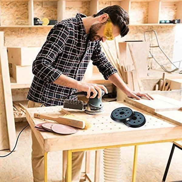 2 stk. 125 mm slibeplader 8-huls slibeskive slibeskive tilbehør med Dwe6423/6423k Dwe6421/6421k null ingen